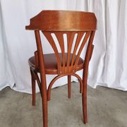 Vintage Bentwood Dining Chair: Thonet Style Fan Backrest, 1970s Irish Pub