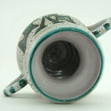 Ceramic vase - decoration flowers chardons - Etienne Daniel Vallauris France - vintage 70s