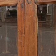 Old wooden glazed cabinet