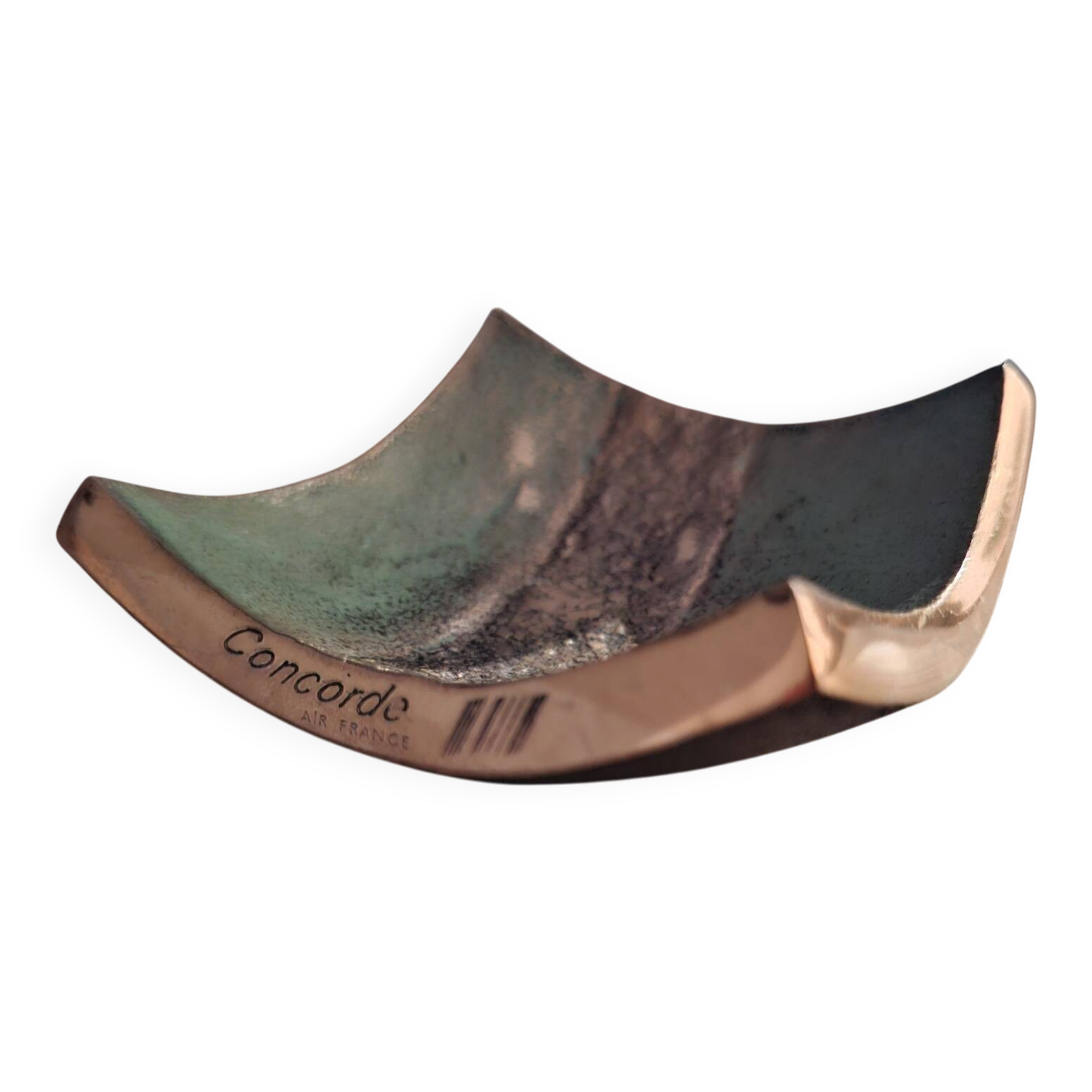 Vintage bronze ashtray from the Concorde