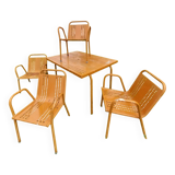 Openwork metal garden furniture