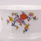 White porcelain pot (cache-pot) with floral patterns from Wunsiedel.
