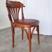 Vintage Bentwood Dining Chair: Thonet Style Fan Backrest, 1970s Irish Pub