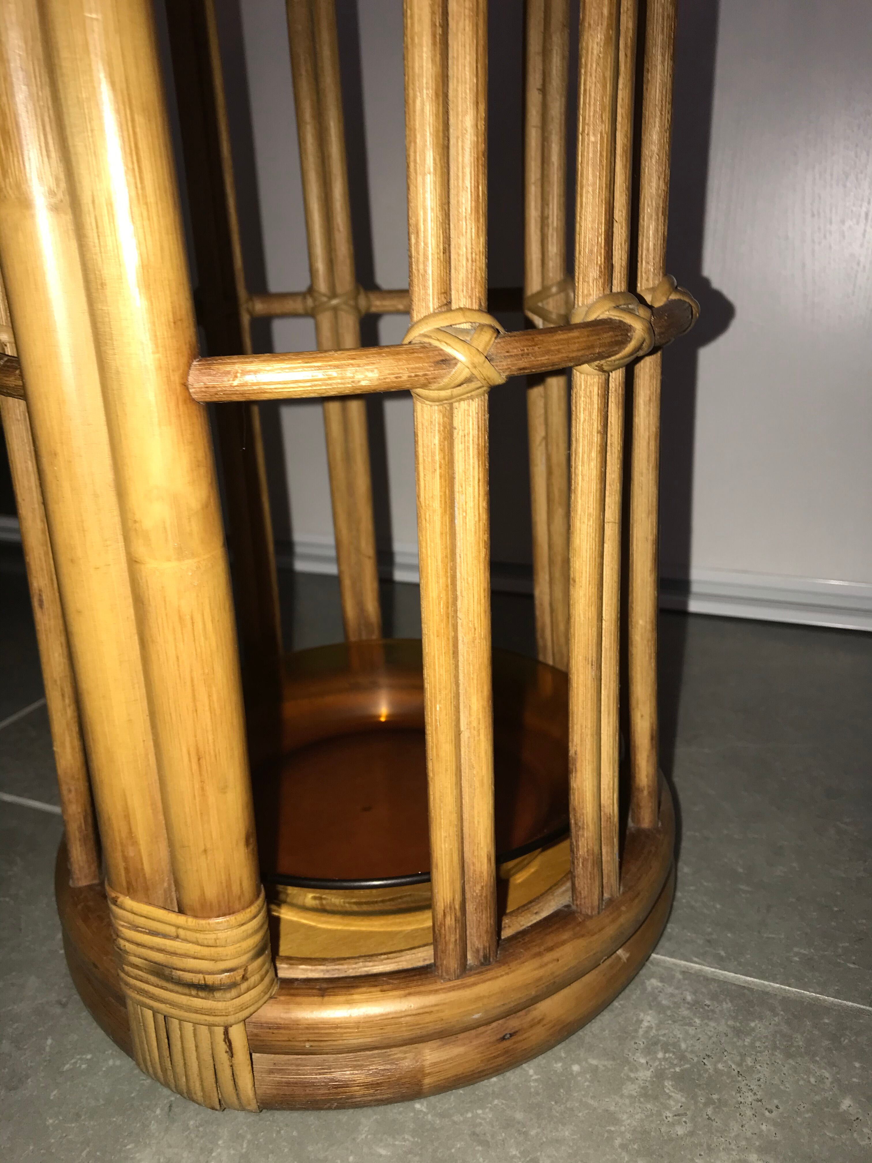 Rattan umbrella carrier