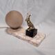 Art deco rabbit lamp