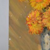 Claude PALLOT (1901-1987) "Still life with bouquet of yellow flowers" oil on panel signed