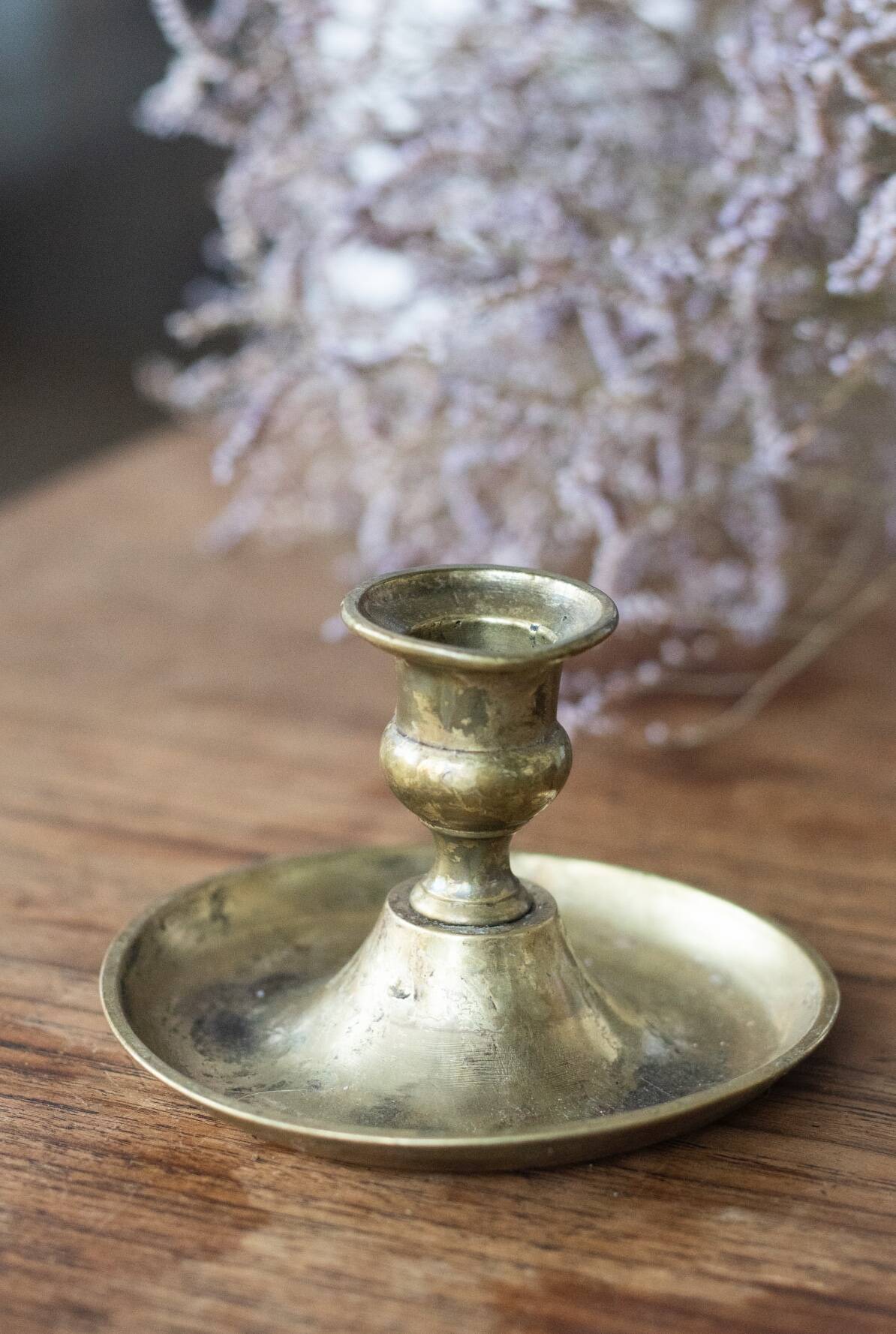 Vintage brass candle holder
