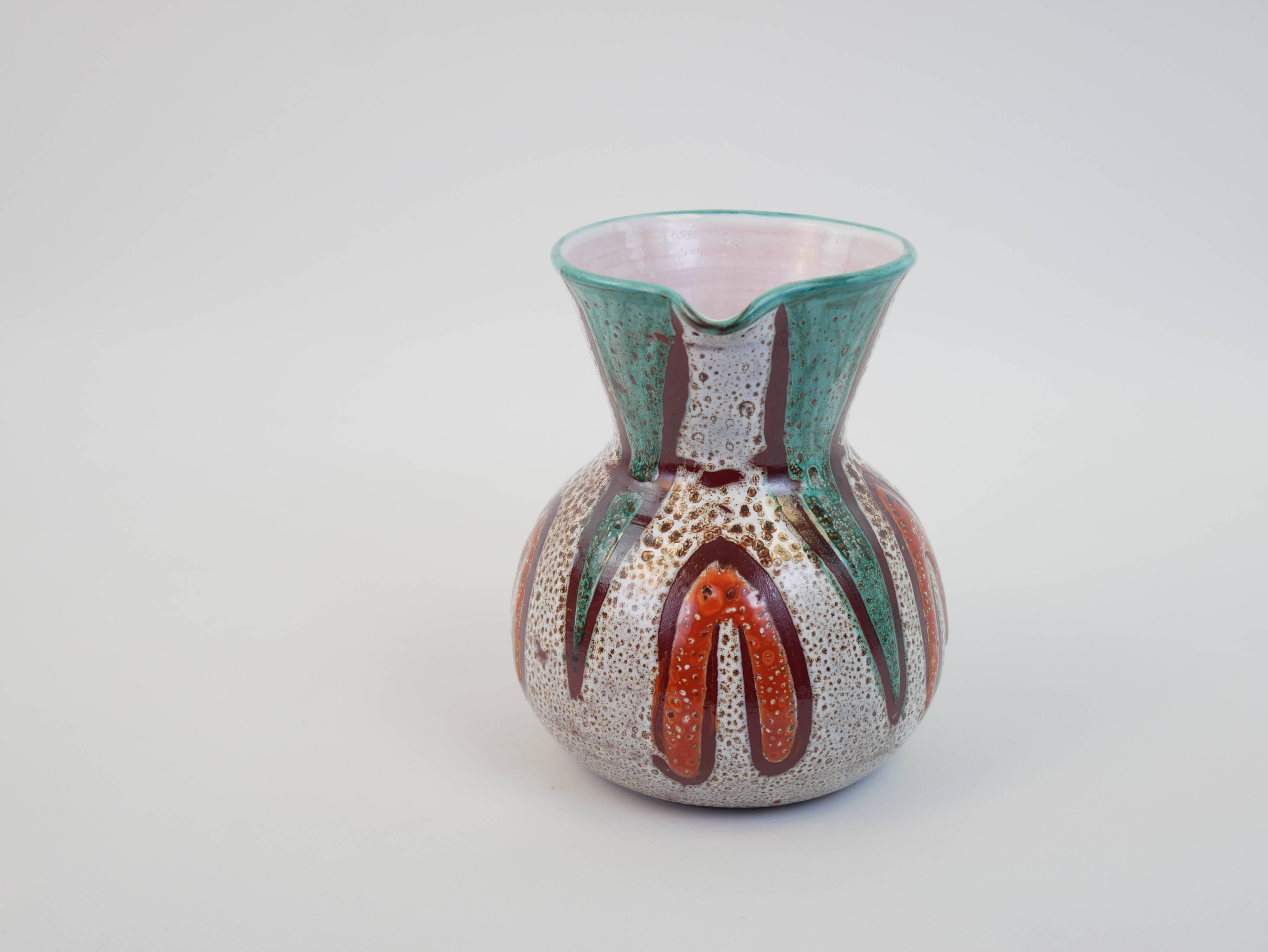 Vallauris ceramic pitcher by Daniel Etienne