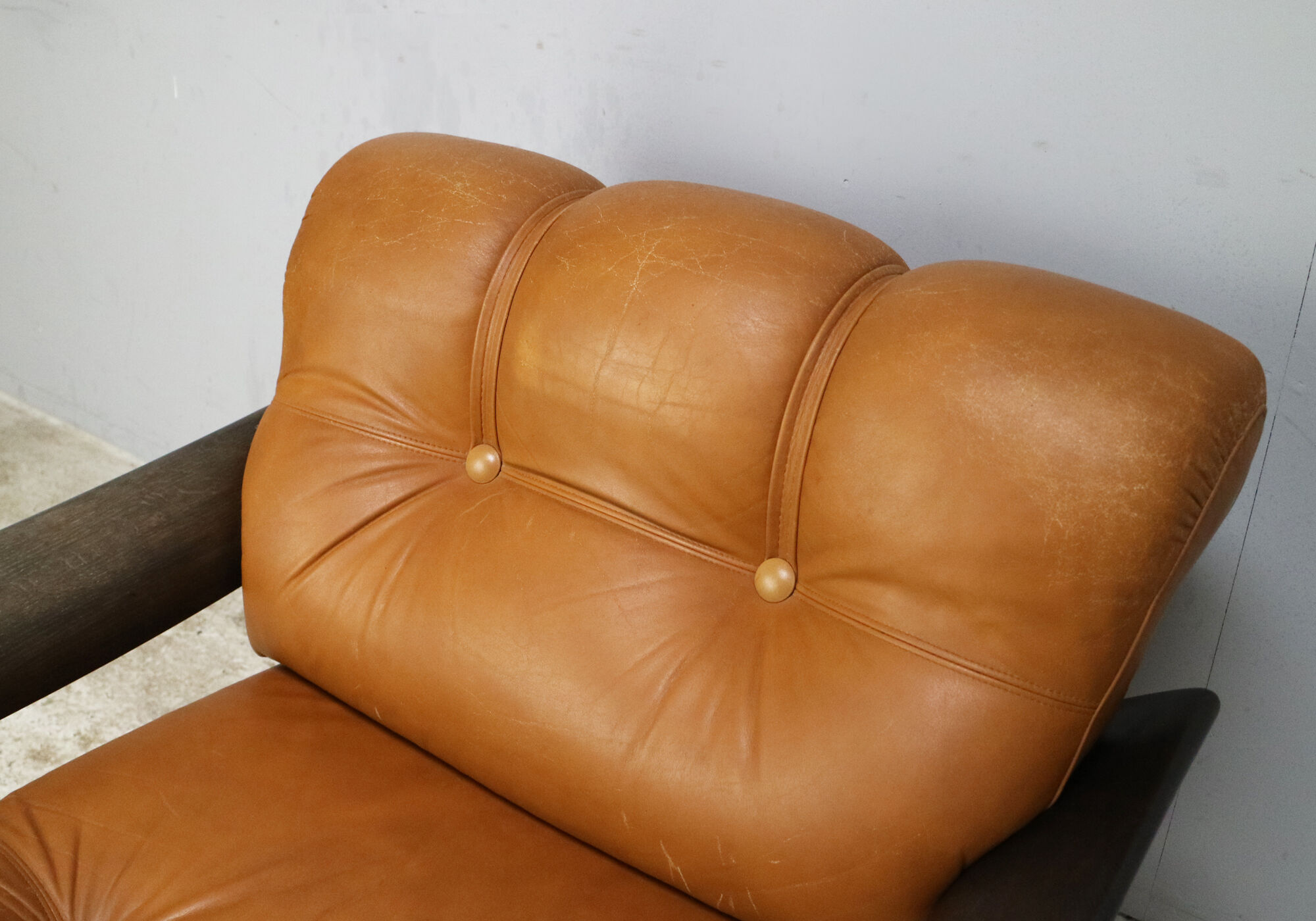 Fauteuil danois en cuir