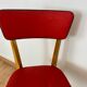 Chaise vintage rouge