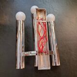 Sciolari chrome wall light with 3 lights