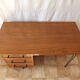 Bureau vintage en chêne sur pieds épingle 1950