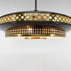 Space Age Metal Pendant by LUDIB Bratislava, Czechoslovakia, 1960's