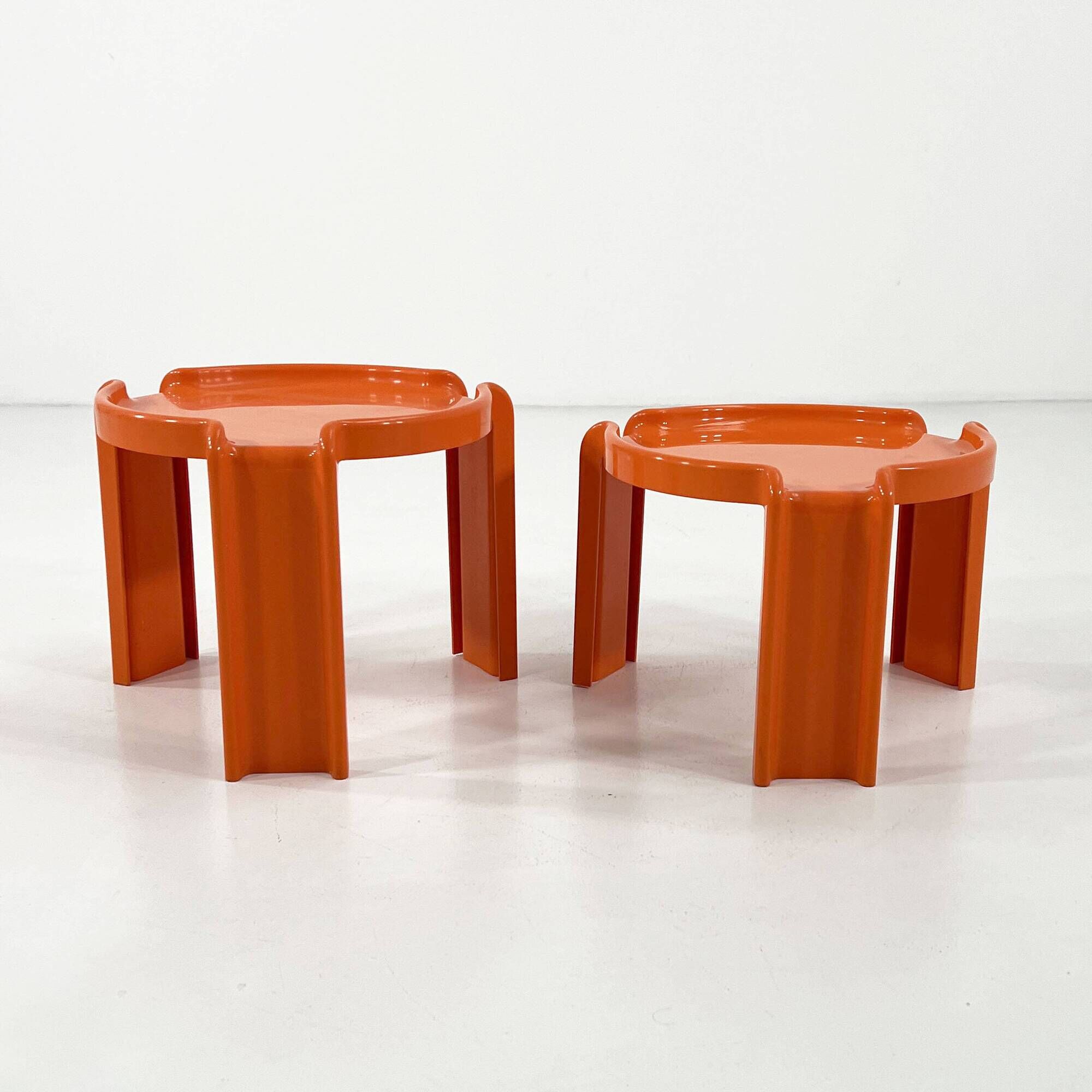 Pair of side tables by Giotto Stoppino for Kartell, 1970.