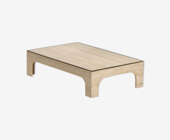 Table basse travertine 1970