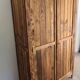 Old Parisian wooden linen wardrobe