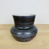 Blue ceramic vase from the 50s, Accolay style