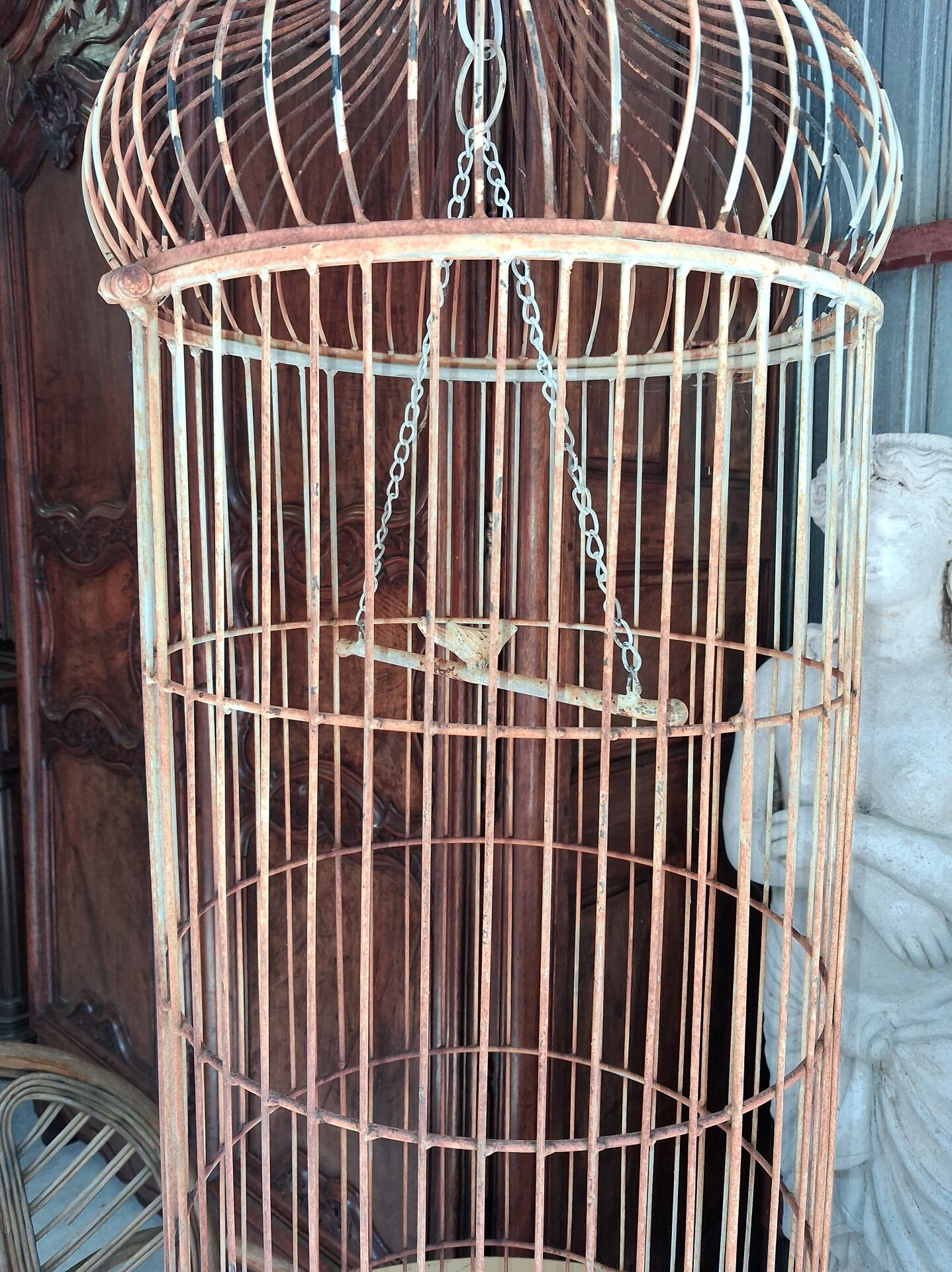 Very large decorative metal birdcage -