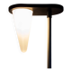 Lampada da terra alogena cono di vetro e metallo laccato Italia  Anni '70