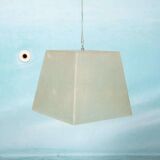Vintage minimalist pendant lamp in fibreglass, Roche Babois