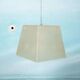 Vintage minimalist pendant lamp in fibreglass, Roche Babois