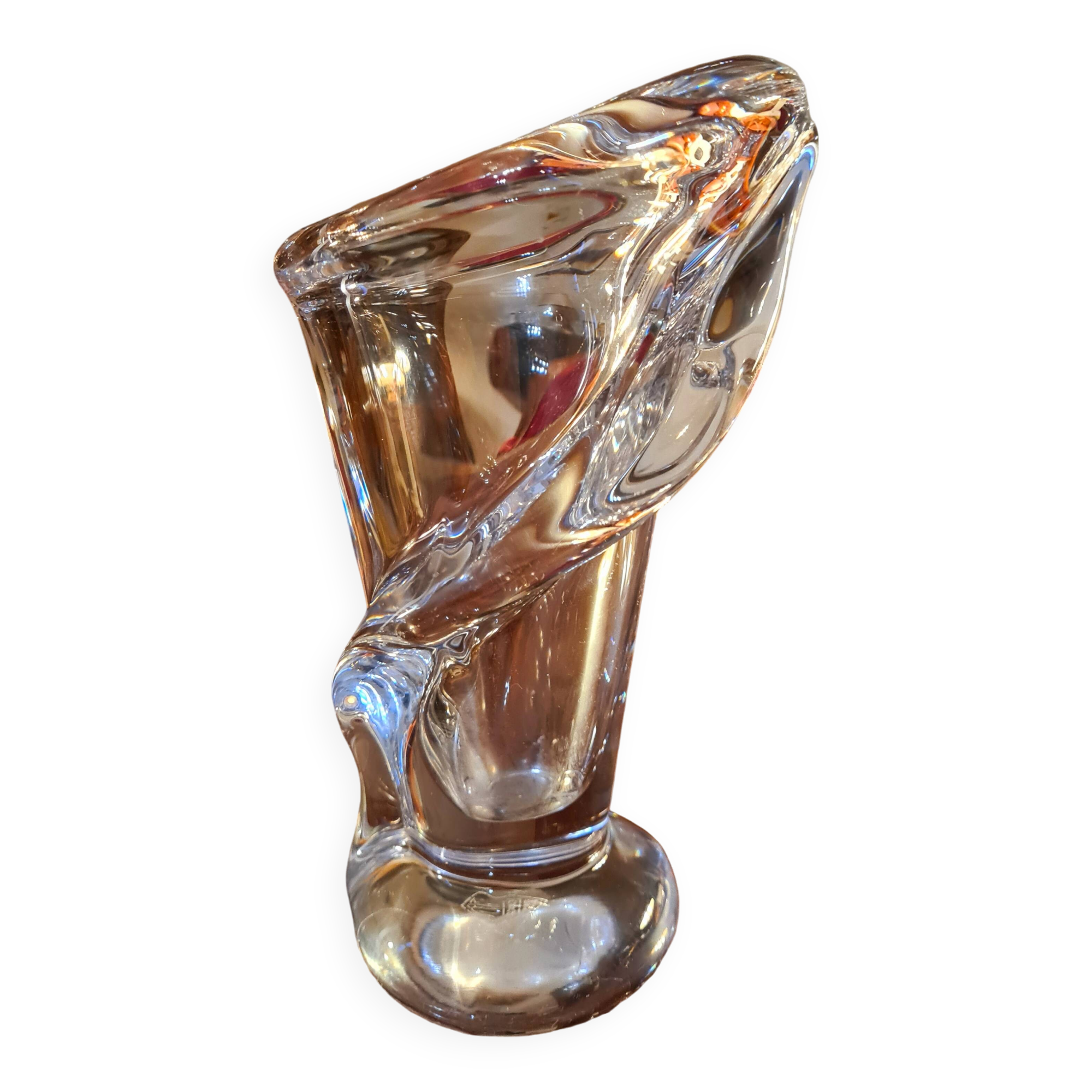 Vase en cristal de Vannes Le-Châtel