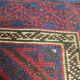 Vintage Afghan hand-knotted Wool Baluch Rug, 1970s