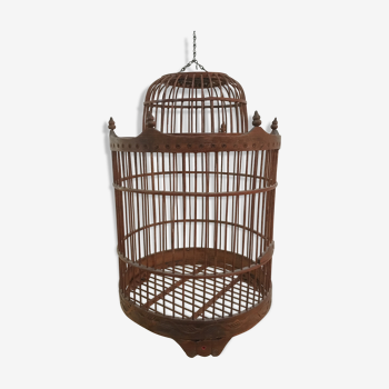 Ancient wooden birdcage