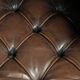 Vintage Chesterfield office chair with decorative nails in English style
