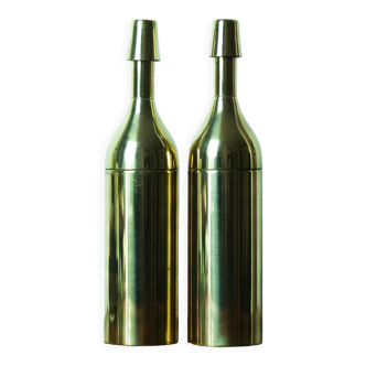 Pair of brass shakers