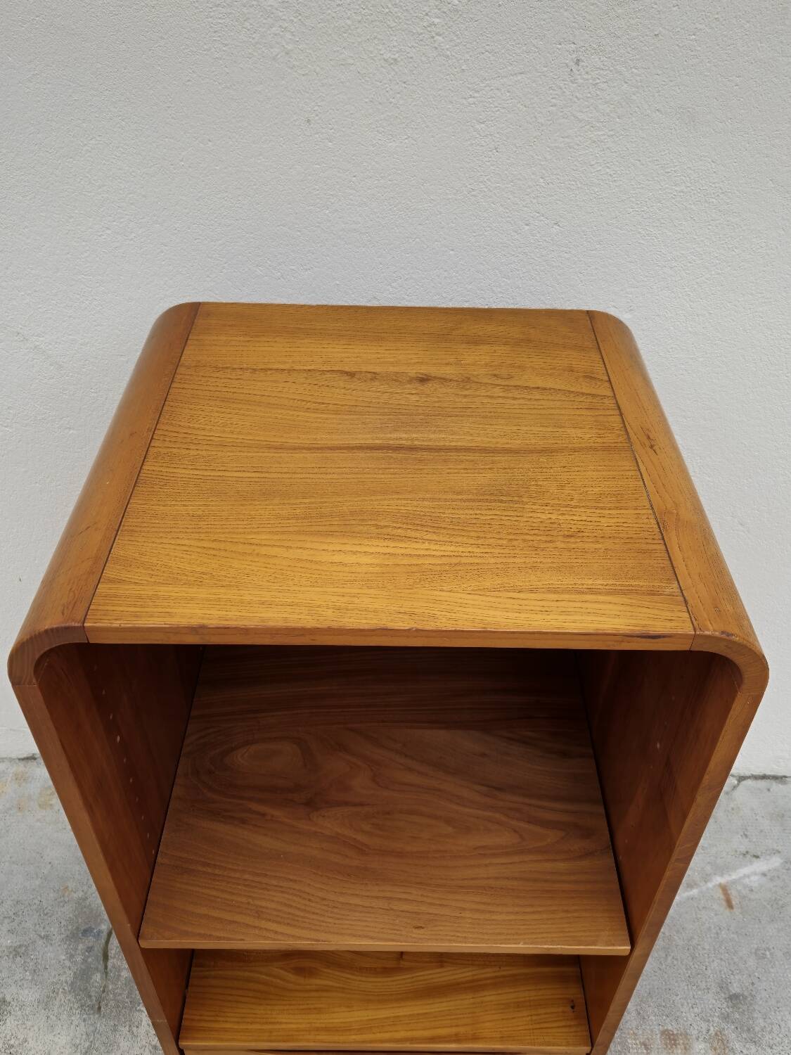 Maison Regain hi-fi storage unit in vintage elm