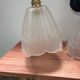 Set of two Art Deco glass wall lights