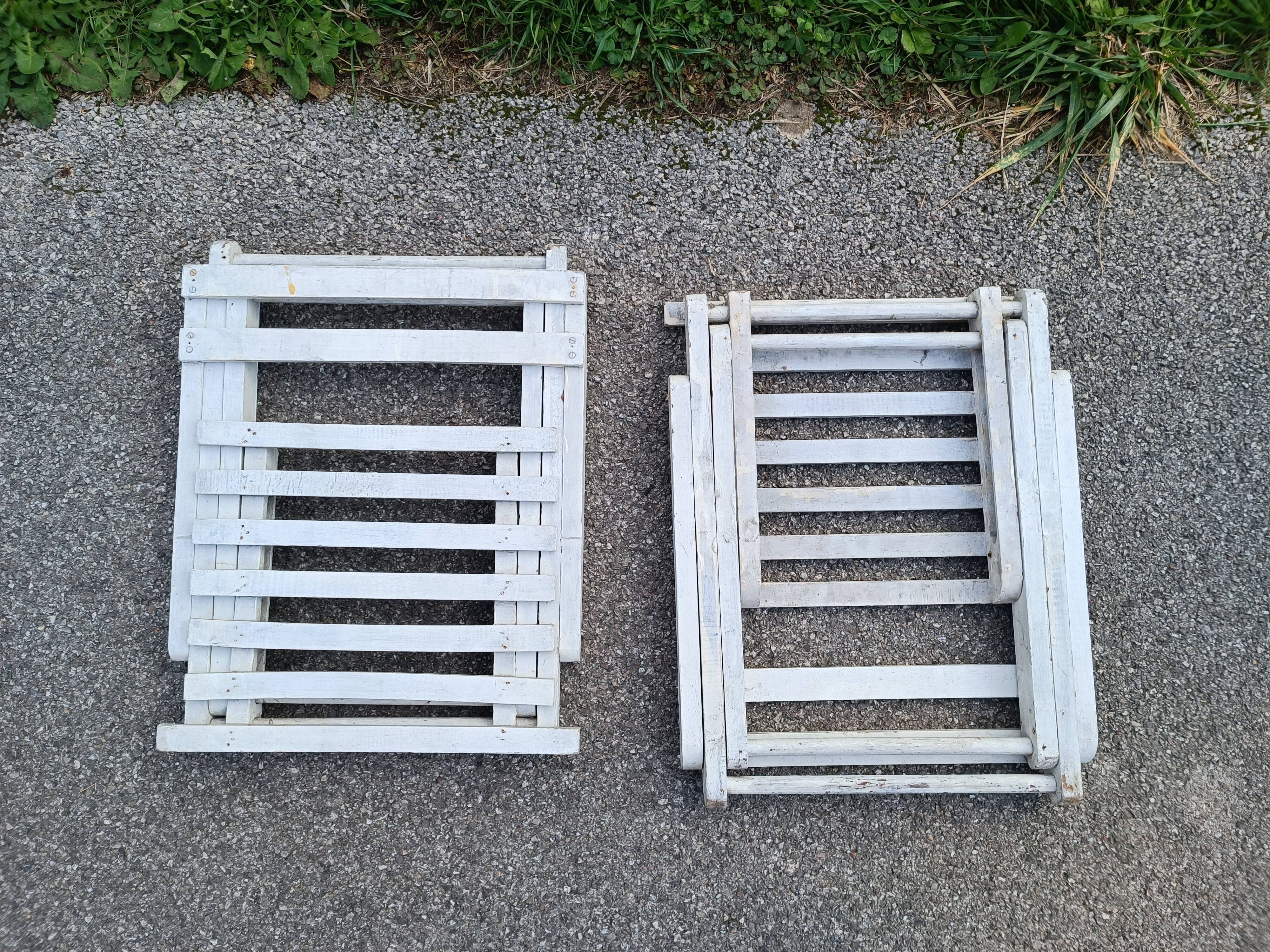 Paire de chaises pliantes