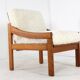 Pine armchair 'Gassel' Cream | one off a kind designer chair custom made
