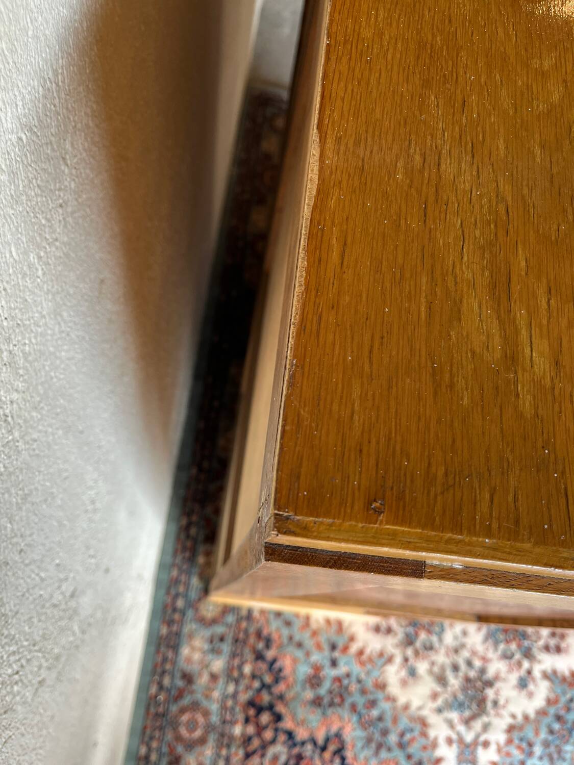 Vintage 70s double curtain filing cabinet