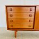 Buffet danois rétro vintage en teck du milieu du siècle par Domino Møbler