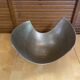 Service bowl michael lax design polished aluminium 1980s vintage cut