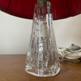 DAUM Lamp Model Iceberg Crystal + Vintage Shade Made In France