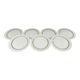 Set of 7 Limoges porcelain dinner plates by A. Vignaud