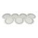 Set of 7 Limoges porcelain dinner plates by A. Vignaud