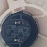 1970s chiseled glass wall light