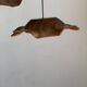 Average suspension flat wavy leaf in teak flower stripes D:40