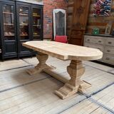 Solid oak monastery table