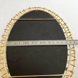 Erdecor Escaut retractable mirror tray • Gilded with fine gold • 1950