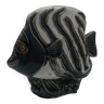 Vintage black and white lined fish