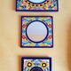 Set of 3 Artecer mirrors in cloisonned enamels