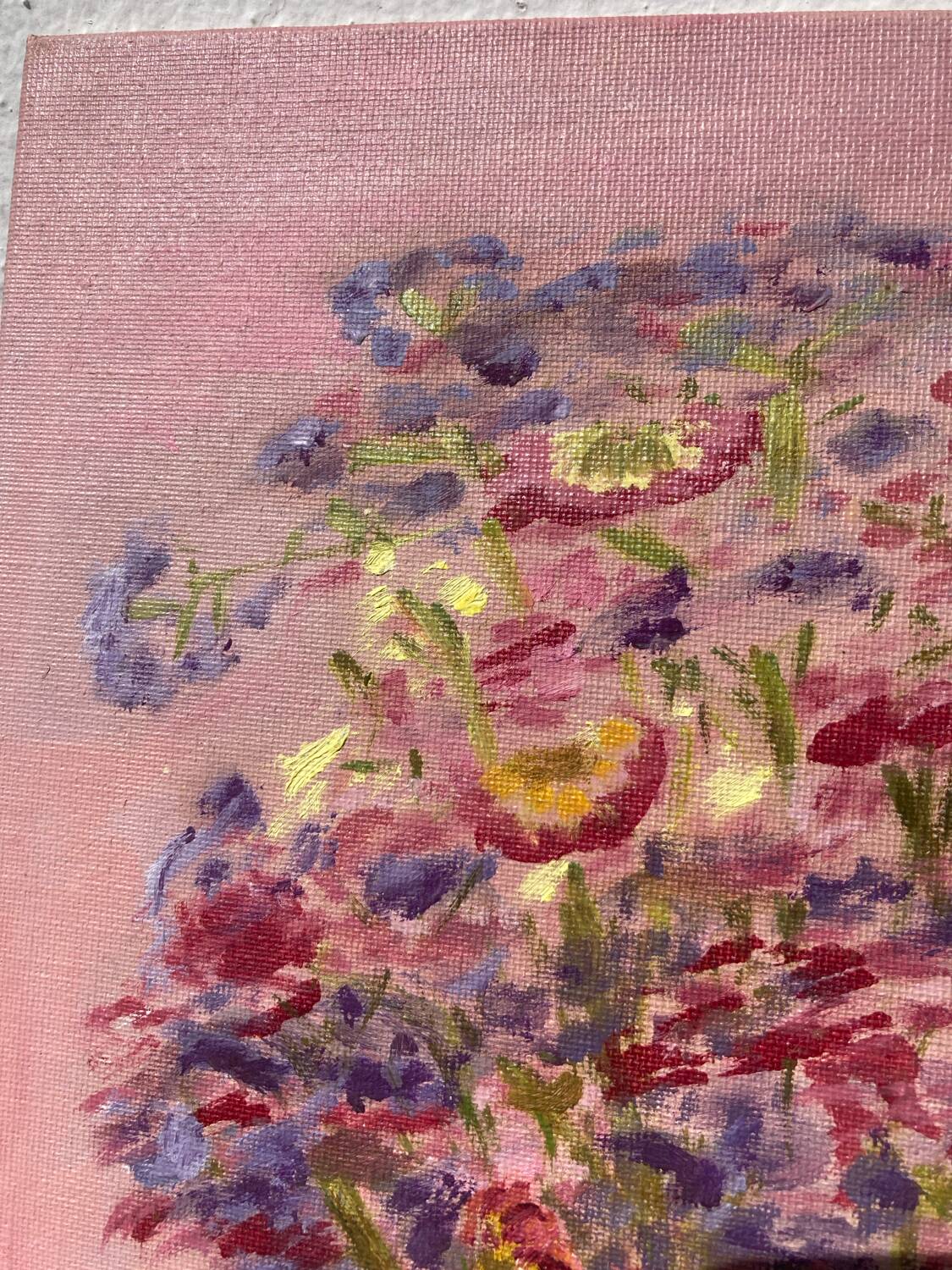 Bouquet of flowers oil painting