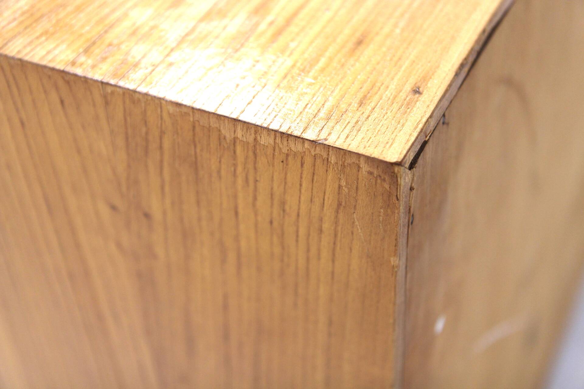 Scandinavian elm bookcase, Sweden, 1960