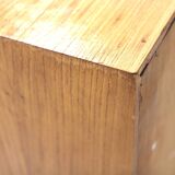 Scandinavian elm bookcase, Sweden, 1960