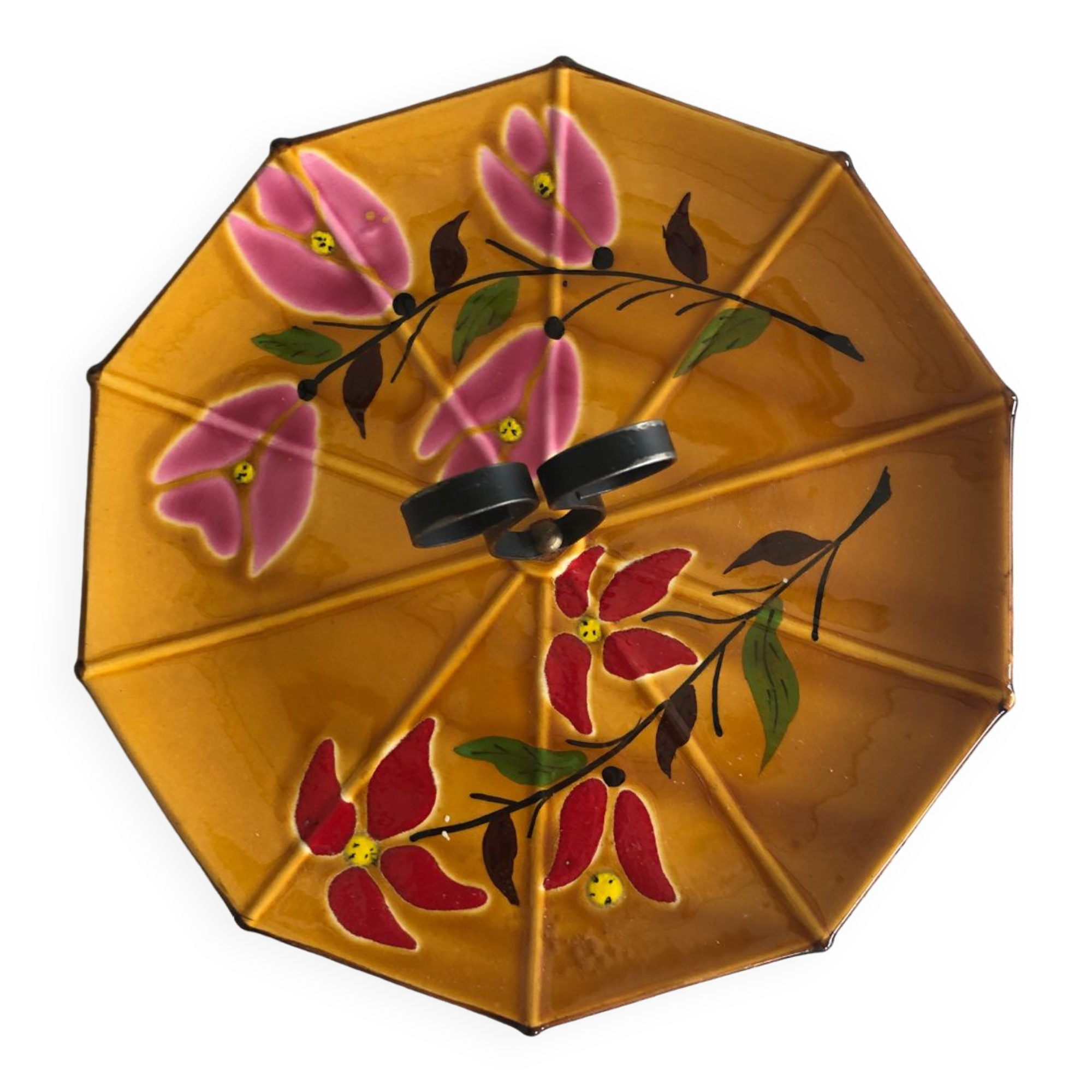 Vintage ceramic cheese or dessert platter